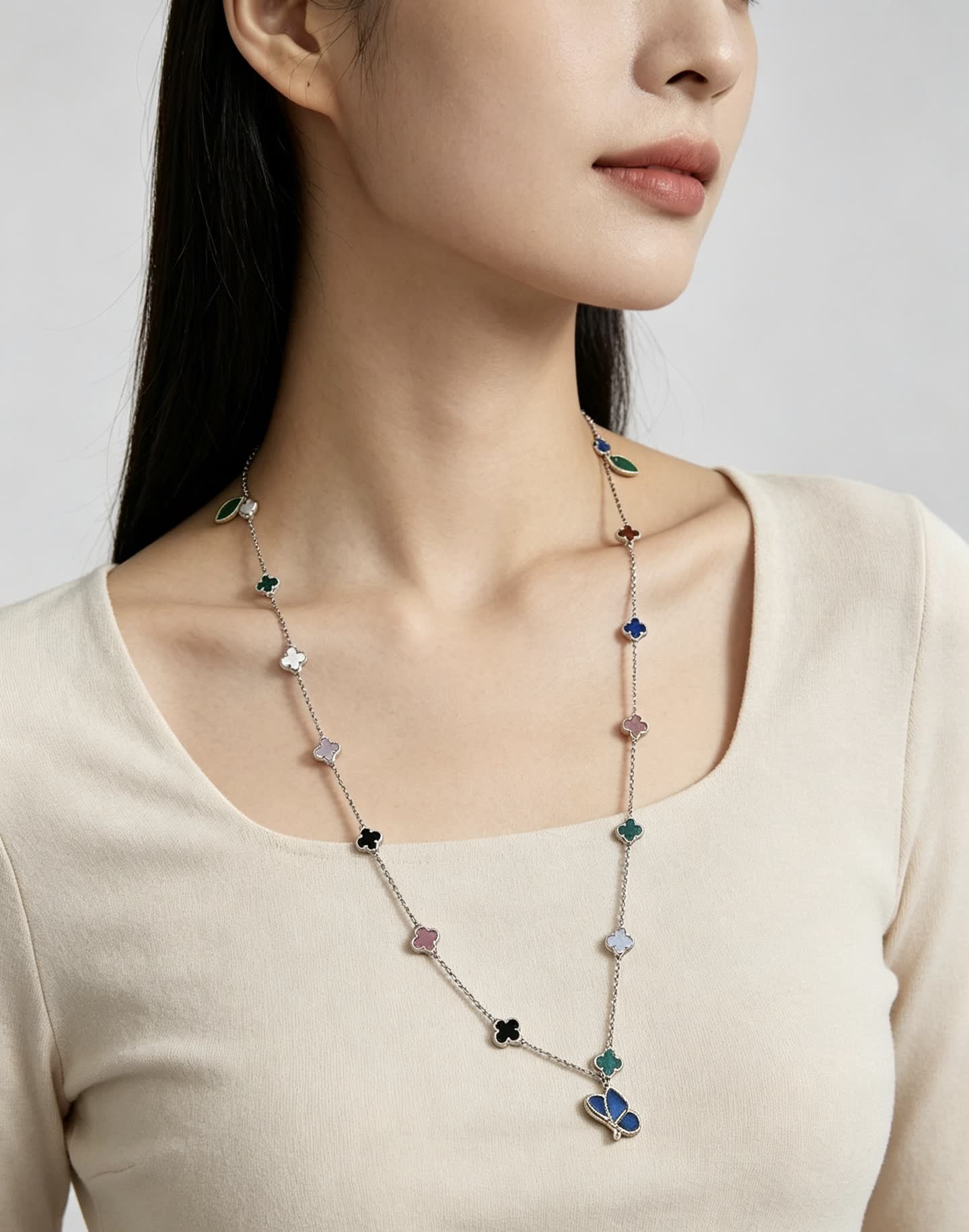 Van Cleef & Arpels Alhambra Butterfly Necklace